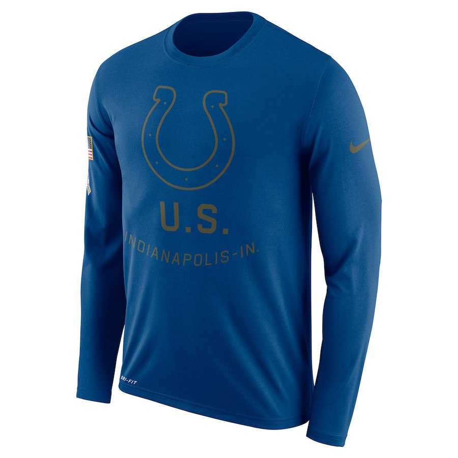 Men's Indianapolis Colts Nike Salute to Service Sideline Legend Performance Long Sleeve T-Shirt Royal,We sell and wholesale Men's Indianapolis Colts Nike Salute to Service Sideline Legend Performance Long Sleeve T-Shirt Royal on line form chian!